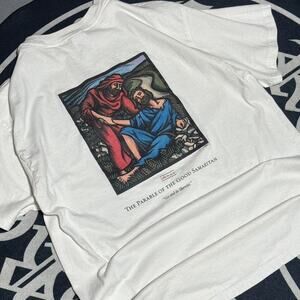 The Parable of the Good Samaritan Jesus Graphic tee shirt